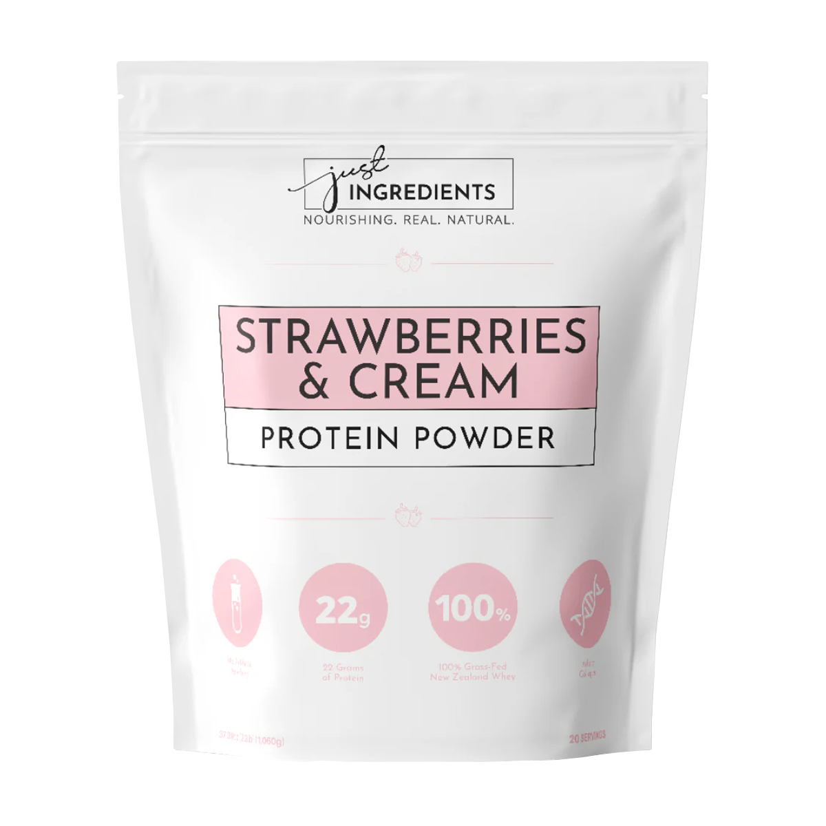 Just Ingredients Protein Powder Strawberries & Cream