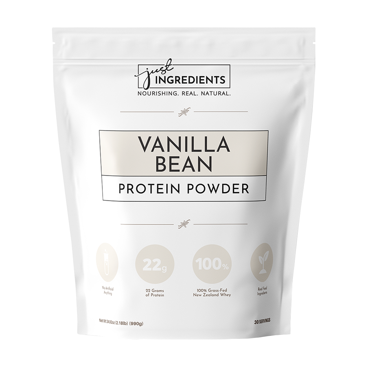 Just Ingredients Protein Powder Vanilla Bean