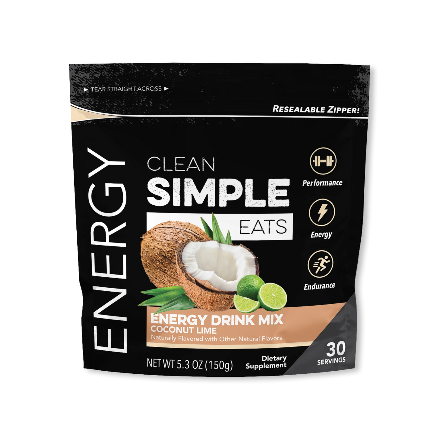 Clean Simple Eats Energy Drink Mix Coconut Lime