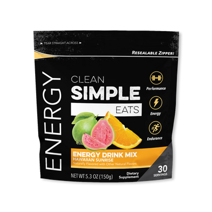 Clean Simple Eats Energy Drink Mix Hawaiian Sunrise