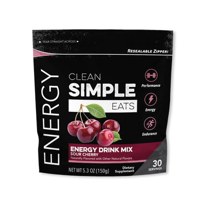 Clean Simple Eats Energy Drink Mix Sour Cherry